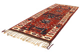Bakhtiari - Qashqai Персийски връзван килим 394x145 - Снимка 2