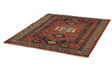 Afshar - Sirjan Персийски връзван килим 193x148 - Снимка 2