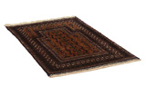 Baluch - Turkaman Персийски връзван килим 144x88 - Снимка 1