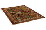 Bakhtiari - Qashqai Персийски връзван килим 204x147 - Снимка 1