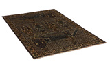 Baluch - Turkaman Персийски връзван килим 205x125 - Снимка 1