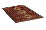 Yalameh - Qashqai Персийски връзван килим 164x105 - Снимка 1