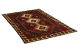 Qashqai Персийски връзван килим 203x129 - Снимка 1