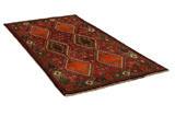 Yalameh - Qashqai Персийски връзван килим 253x128 - Снимка 1