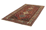 Yalameh - Qashqai Персийски връзван килим 290x152 - Снимка 2
