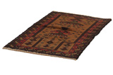 Baluch - Turkaman Персийски връзван килим 131x84 - Снимка 2