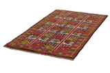 Bakhshayeh - Turkaman Персийски връзван килим 193x105 - Снимка 2
