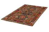 Qashqai Персийски връзван килим 215x124 - Снимка 2