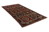Yalameh - Qashqai Персийски връзван килим 325x158 - Снимка 1