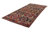 Yalameh - Qashqai Персийски връзван килим 325x158 - Снимка 2