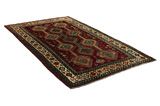 Qashqai - Shiraz Персийски връзван килим 238x145 - Снимка 1